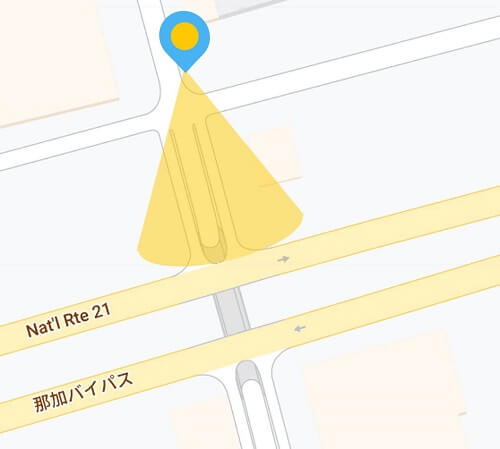 小佐野町１アンダーパスライブカメラの位置図