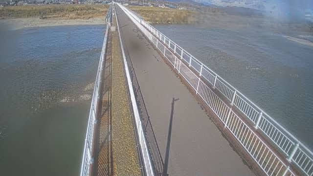 川島大橋 歩行者用仮橋左岸ライブカメラ